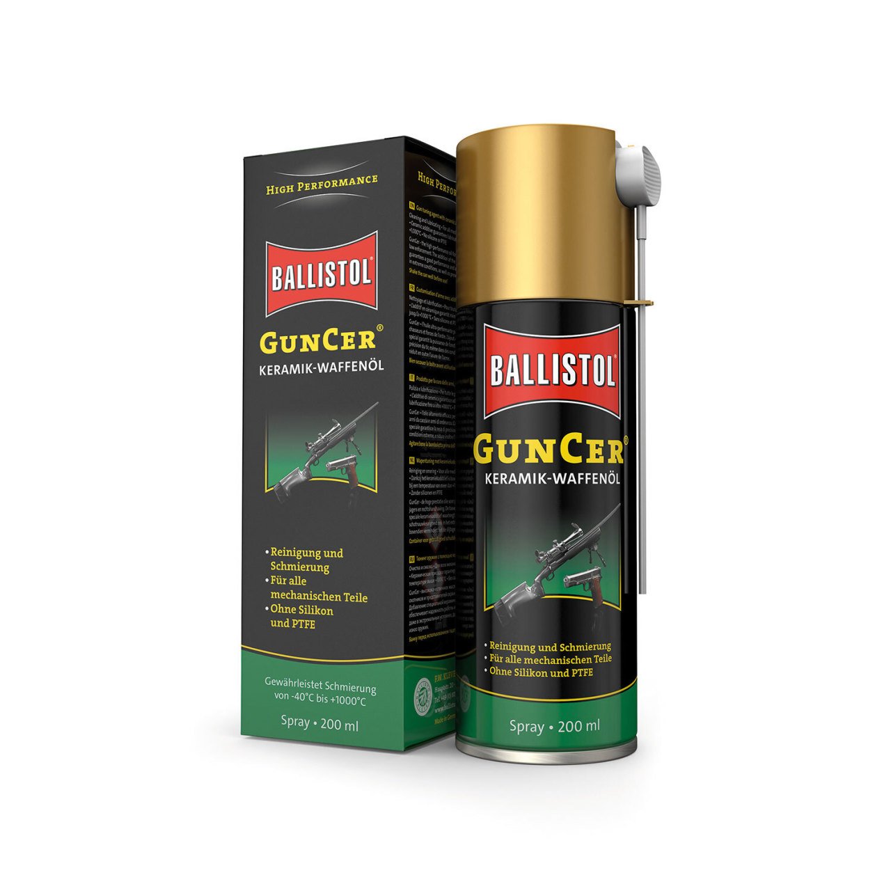 Ballistol Guncer Ceramic Gun Sprey Yağ 200 ml