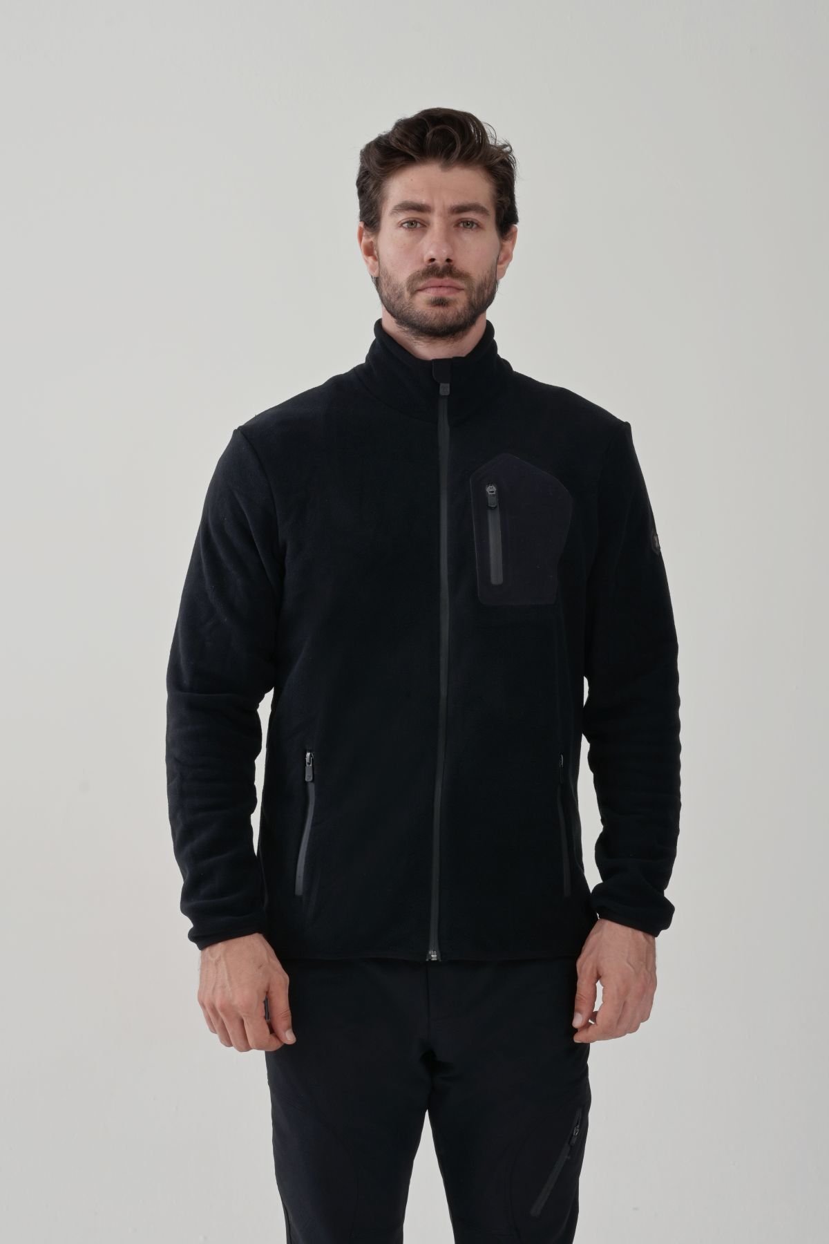 EXUMA ERKEK TAM FERMUARLI POLAR 2312003 010-BLACK