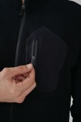 EXUMA ERKEK TAM FERMUARLI POLAR 2312003 010-BLACK