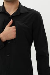 EXUMA UZUN KOLLU GÖMLEK M 010-BLACK
