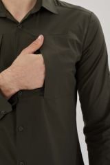 EXUMA UZUN KOLLU GÖMLEK M 801-KHAKI 1417015