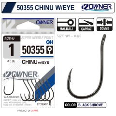 OWNER 50355 2/0 SİYAH NİKEL DELİKLİ İĞNE
