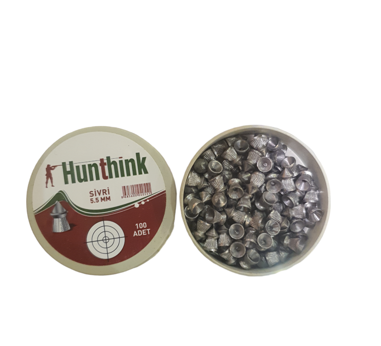 HUNTHINK 5,5 MM HAVALI TÜFEK SAÇMASI 100 LÜ