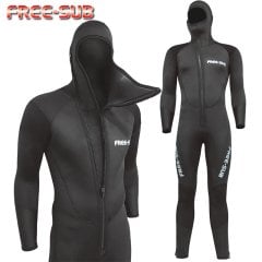 Freesub Diving Tek Parça Dalış Elbisesi 5 mm