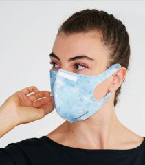 BLACKSPADE Unisex Koruyucu Maske Mavi Desen M