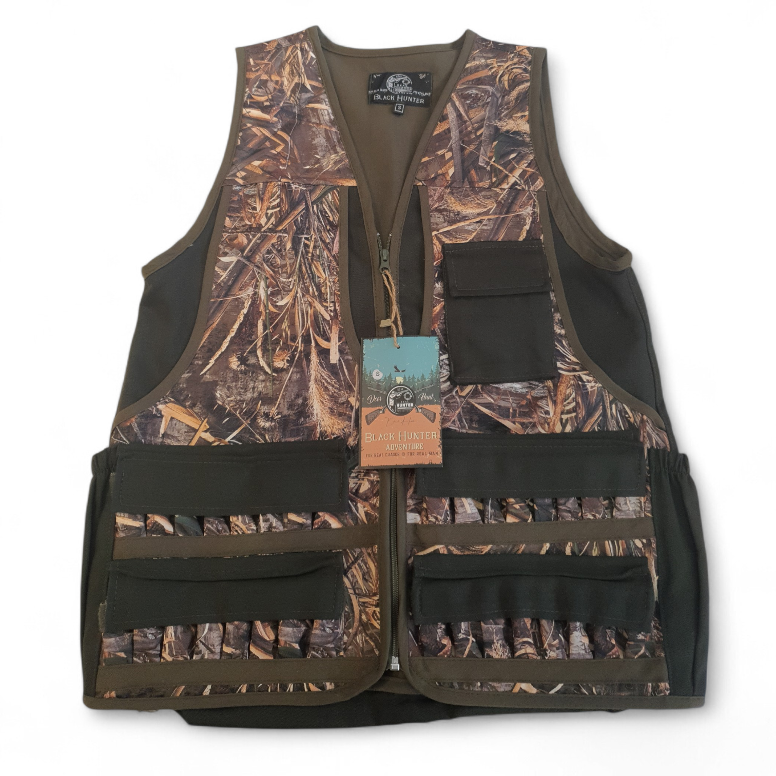 Black Hunter Saz Desenli Avcı Yeleği Small