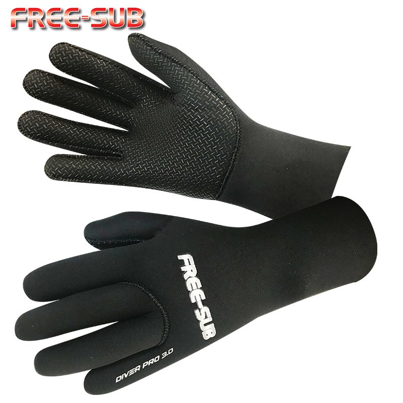 Freesub Diver Pro 3mm Black Neopren Eldiven