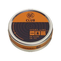 RWS Club 4,5M 0,45G Havalı Saçma *500