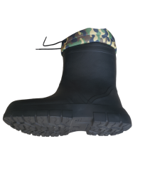 ONBOOT POLİ SİYAH KISA ÇİZME KONÇLU